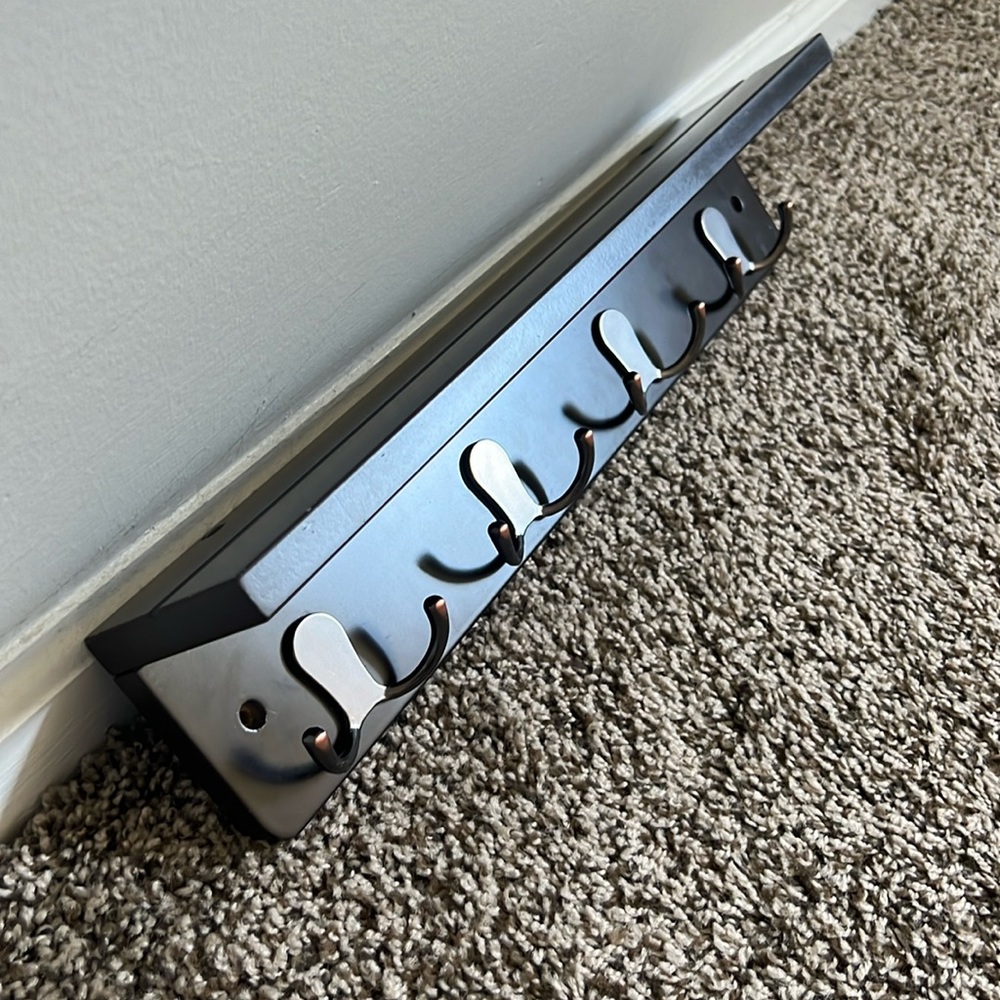 ALLEN + ROTH • Ledge Shelf w/ Hooks - Picture 5 of 10